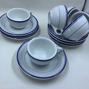 Made in Japan, espresso, cups, and saucers